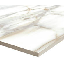 Dlažba Obklad imitácia mramoru LUCCA Bianco Gold lesklá 60x60 cm