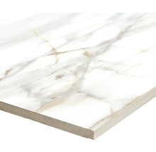 Dlažba Obklad imitácia mramoru LUCCA Bianco Gold lesklá 60x120 cm
