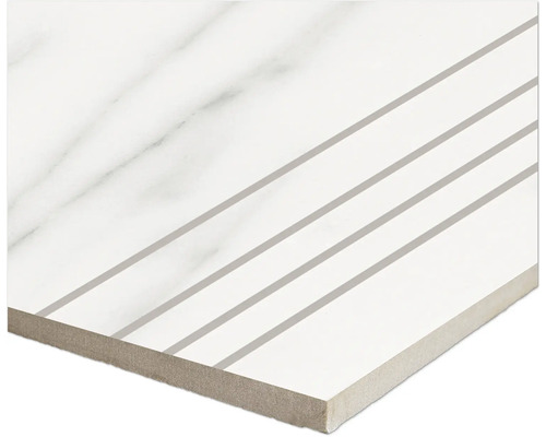 Biela dlaždica s pruhovaným vzorom