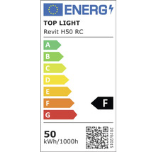 LED stropné svietidlo Top Light Revit H50C RC 50 W 5000 lm 3000-6500 K čierne s diaľkovým ovládaním