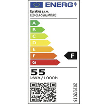 Energetický štítok LED-CL4-55W/ANT/RC od Eurakles s.r.o. s triedou energetickej účinnosti F