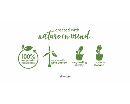 100 percent recyklovaný a recyklovateľný. Vyrobené s využitím veternej energie. Dlhotrvajúca kvalita. Vyrobené v Holandsku.