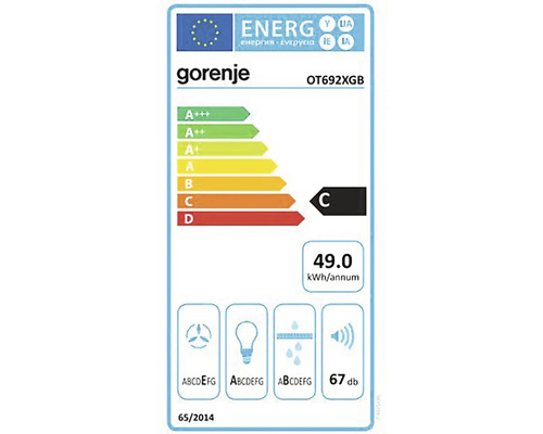 Energetický štítok Gorenje OT692XGB