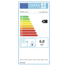 Energetický štítok s triedou energetickej účinnosti A a tepelným výkonom 6,0 kilowattov