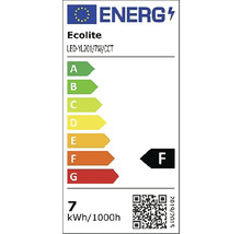 Energetický štítok LED žiarovky Ecolite trieda energetickej účinnosti F