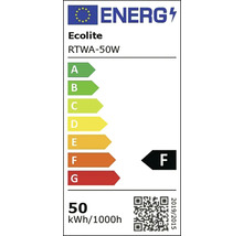 Energetický štítok Ecolite RTWA-50W s triedou energetickej účinnosti F