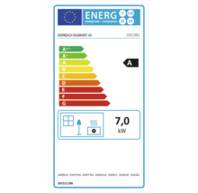 Energetický štítok s triedou energetickej účinnosti A a hodnotou 7,0 kilowatt