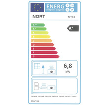 Energetický štítok pre Nort Nitra s triedou energetickej účinnosti A+ a 6,8 kilowatt