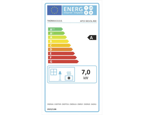 Energetický štítok s triedou energetickej účinnosti A a výkonom 7,0 kilowatt