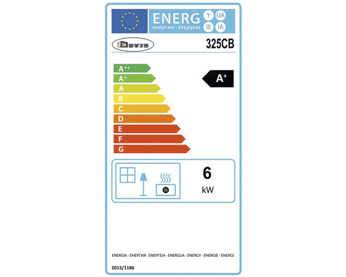 Energetický štítok Dovre A+ 6 kW