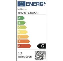 Energetický štítok EÚ pre Eurakles s.r.o. TL0040-12W/CR, energetická trieda G, 12 kWh na 1000 hodín.