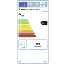 Energetický štítok EÚ pre ohrievač vody Ariston Andris Elite 10 PL EU s triedou energetickej účinnosti A a hlučnosťou 15 decibelov.