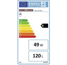 Energetický štítok Stiebel Eltron PSH 120 WE-L: trieda energetickej účinnosti B, 49 W, 120 litrov
