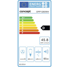 Energetický štítok pre produkt Concept s triedou energetickej účinnosti D.