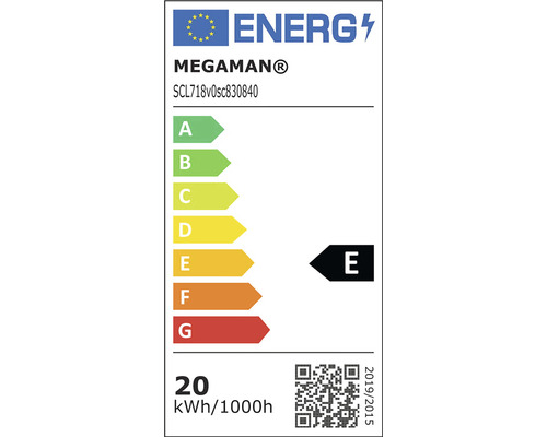 Energetický štítok Megaman E