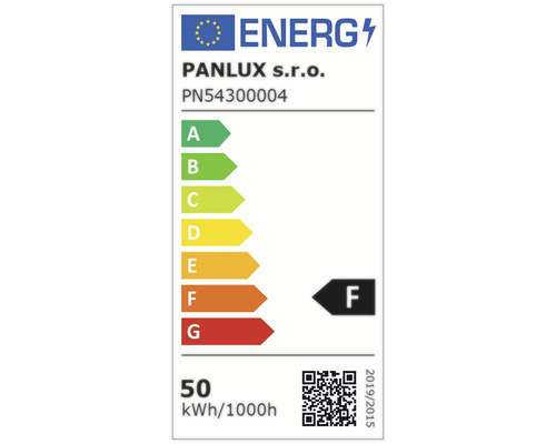 Energetický štítok s triedou energetickej účinnosti F