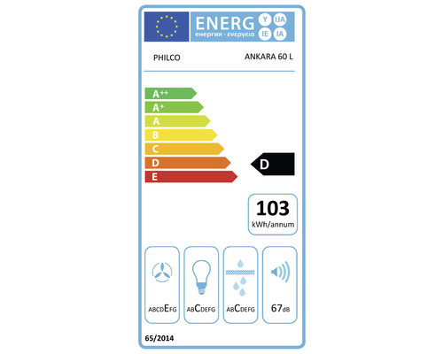 Energetický štítok pre PHILCO ANKARA 60 L