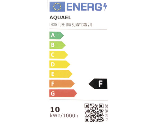 Energetický štítok Aquael Leddy Tube 10 W Sunny D a N 2.0