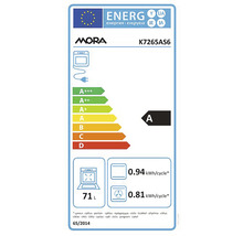 Energetický štítok Mora K7265AS6