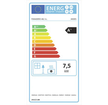 Energetický štítok s triedou energetickej účinnosti A+ a výkonom 7,5 kilowatt