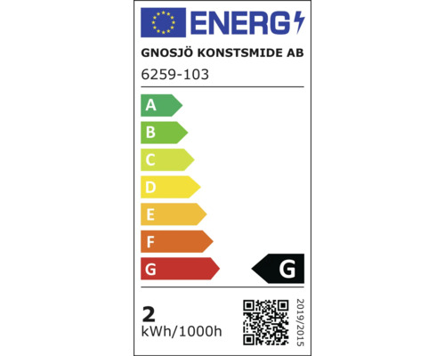 Energetický štítok s triedou energetickej účinnosti G