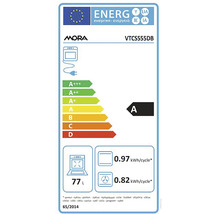 Energetický štítok Mora VTCS555DB s hodnotami spotreby energie
