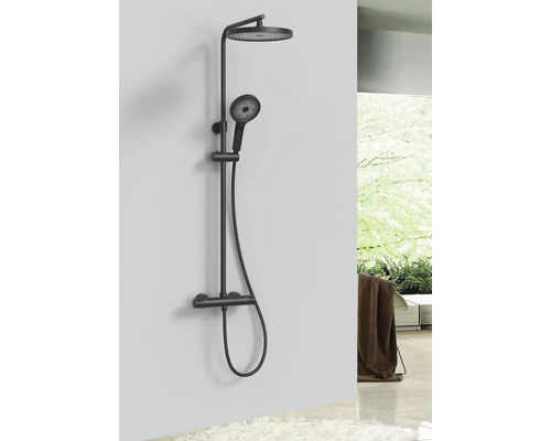 Sprchový stĺp s hlavovou a ručnou sprchou do kúpeľne