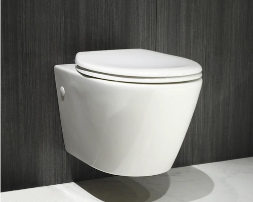 Závesné WC s uzavretým WC sedadlom