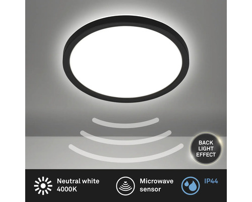 Okrúhle LED stropné svietidlo s mikrovlnným senzorom