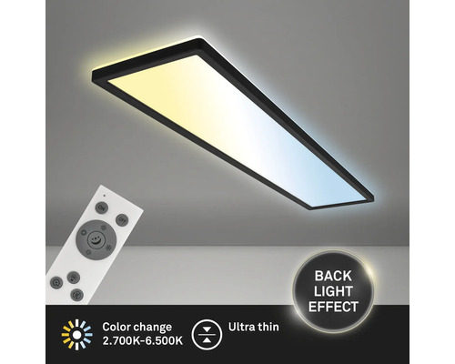 Obdĺžnikové LED stropné svietidlo s diaľkovým ovládaním na ovládanie farieb svetla