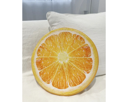 Dekoračný vankúš s dizajnom pomarančového plátku