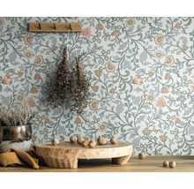 Vliesová tapeta FLORAL sivá zelená 10,05x0,53m Heritage