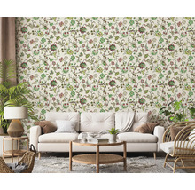Vliesová tapeta FLORAL sivá zelená 10,05x0,53m Heritage