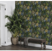 Vliesová tapeta FLORAL zelená biela 10,05x0,53m Heritage