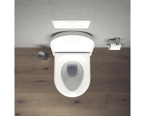 Závesné WC s ovládacím panelom a držiakom toaletného papiera