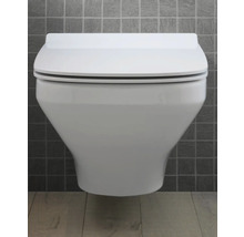 Závesné WC z keramiky s vekom