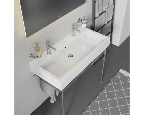 Kúpeľňové umývadlo so skrinkou, držiakom na uteráky a batériou