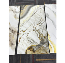 Dlažba imitácia mramoru GOLD Abstract 60x120 cm