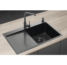Nerezový drez Concept NANO coat TITANIA pravý DNN1045dsr 780 x 500 mm DNN1045dsr
