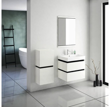 Zrkadlo do kúpeľne Devo Viva 2.0 60 x 80 cm biela VV2-LU60-F104