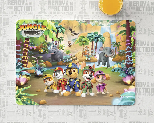 Podložka na stôl s motívom džungle a postavičkami Labkovej patroly