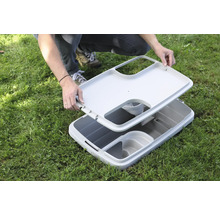 Otvorený úložný box na vonkajšie použitie na trávniku