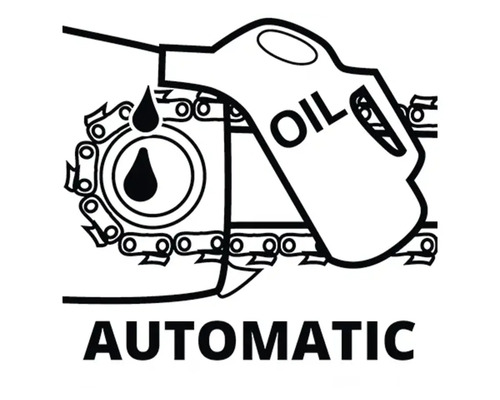 Symbol automatického mazania reťaze