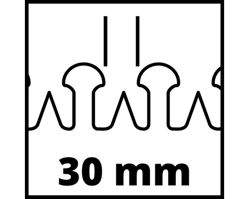 Symbol pre 30 milimetrovú sponku