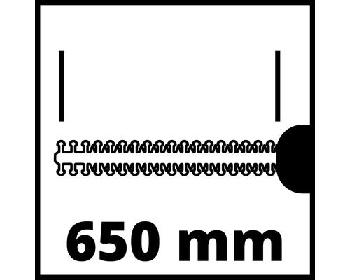 Symbol pre vodiacu lištu s dĺžkou 650 milimetrov