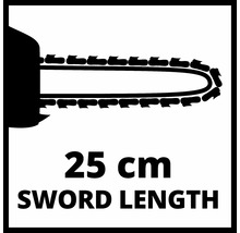 Dĺžka meča 25 cm