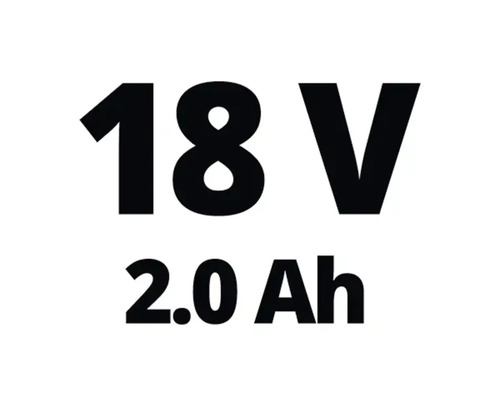 Označenie 18 V 2,0 ampérhodín