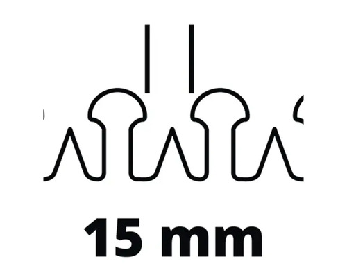 Symbol upevňovacej spony s priemerom 15 milimetrov