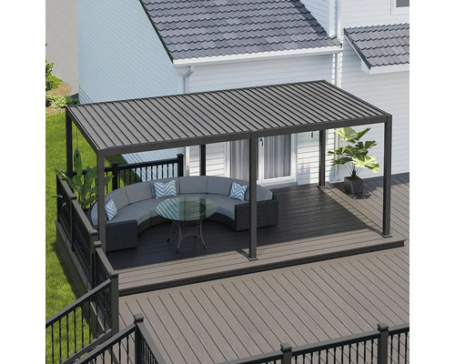 Pergola s nábytkom na terase