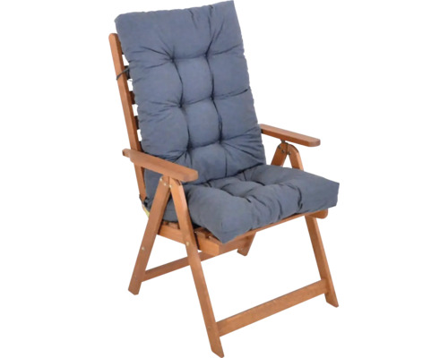 Záhradná stolička s polstrovaným sedadlom